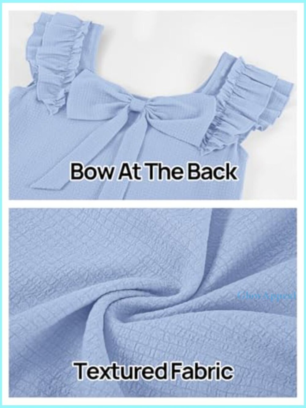 Ruffle Sleeve Square Neck Mini Dress with Pockets Casual Shift Sundress - Picture 5 of 7